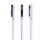 Roller recyclé corps gomme écriture douce encre noire couleur blanc