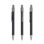 Stylo en aluminium avec clip métallique et spinner encre noire couleur noir vue 11