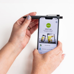 Stylo en aluminium rétractable avec détails argentés encre bleue vue 3