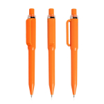 Stylo en ABS recyclé à mécanisme rétractable encre bleue couleur orange