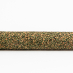 Stylo en acier inoxydable avec résidus de thé rotatif encre noire vue 2