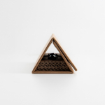 Stylo en acier inoxydable avec résidus de thé rotatif encre noire vue 2