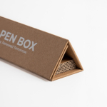 Stylo en acier inoxydable avec résidus de thé rotatif encre noire vue 3