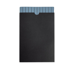 Carnet en PU texturé avec patch personnalisable A5 pages lisses Vue 1