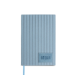 Carnet en PU texturé avec patch personnalisable A5 pages lisses vue avec impression