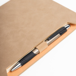 Carnet écologique avec support latéral pour stylo A5 pages lisses