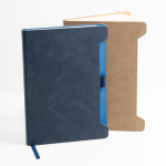 Carnet écologique avec support latéral pour stylo A5 pages lisses vue 2