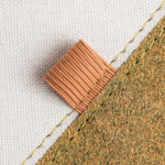 Carnet en coton recyclé avec stylo au thé vert A5 pages lisses