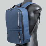 Sac à dos avec détails réfléchissants et anse pour valise 15,6’’ couleur bleu marine