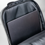 Sac à dos en cuir PU design fin et finition élégante 15,6’’