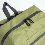 Sac à dos en cuir PU avec poches frontales et latérales en mesh 15,6’’