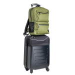 Sac à dos en cuir PU avec poches frontales et latérales en mesh 15,6’’ vue 3