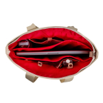 Sac en cuir synthétique avec poches cachées et sangle trolley 15,6’’ Vue 1