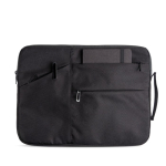 Mallette pour PC avec anse ergonomique et poches extérieures 15,6’’ couleur noir vue 2