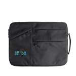 Mallette pour PC avec anse ergonomique et poches extérieures 15,6’’ vue avec impression