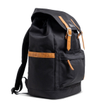 Sac à dos en RPET résistant à l’eau avec fermetures magnétiques 15,6’’ vue du logo imprimé