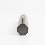 Set stylo et roller en aluminium design hexagonal encre noire vue 3