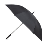 Parapluie automatique en RPET avec manche style golf, 8 panneaux Ø120 couleur noir vue 11