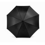 Parapluie automatique en RPET avec manche style golf, 8 panneaux Ø120 couleur noir vue 4