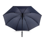 Parapluie automatique en RPET avec manche style golf, 8 panneaux Ø120 couleur bleu marine vue 2