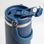 Mug isotherme en inox avec double couvercle et anse pliable 900ml Vue 1