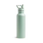 Bouteille thermos en inox avec anse fixe et paille pliable 500ml couleur vert pistache
