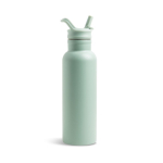 Bouteille thermos en inox avec anse fixe et paille pliable 500ml couleur vert pistache vue 2