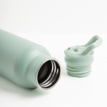 Bouteille thermos en inox avec anse fixe et paille pliable 500ml vue 2