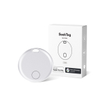 Traceur Bluetooth en plastique compatible Apple et Android couleur blanc vue en boîte