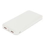 Batterie externe pour les voyages et un usage quotidien 10 000 mAh couleur blanc