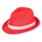 Chapeau en polyester, disponible en plusieurs couleurs vives couleur rouge