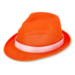 Chapeau en polyester, disponible en plusieurs couleurs vives couleur orange