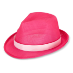 Chapeau en polyester, disponible en plusieurs couleurs vives couleur fuchsia