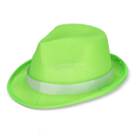 Chapeau en polyester, disponible en plusieurs couleurs vives couleur vert lime
