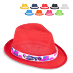 Chapeau en polyester, disponible en plusieurs couleurs vives