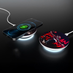 Chargeur blanc circulaire avec indicateur LED à la base 15 W couleur blanc septième vue