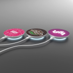 Chargeur blanc circulaire avec indicateur LED à la base 15 W couleur blanc neuvième vue