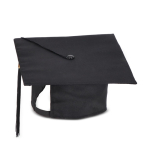 Chapeau de diplômé classique noir à personnaliser couleur noir deuxième vue