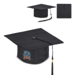 Chapeau de diplômé classique noir à personnaliser