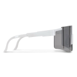 Lunettes de sport haute performance colorées avec verres argentés couleur blanc troisième vue