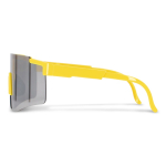 Lunettes de sport haute performance colorées avec verres argentés couleur jaune fluorescent quatrière vue