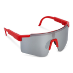 Lunettes de sport haute performance colorées avec verres argentés