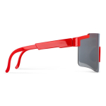 Lunettes de sport haute performance colorées avec verres argentés troisième vue