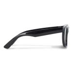 Lunettes de soleil noires avec protection UV400 et monture élégante couleur noir troisième vue