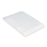 Sac en papier alimentaire écologique et résistant 15 x 7 x 36 cm couleur blanc quatrière vue