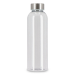 Bouteille en plastique recyclé avec bouchon argenté 500 ml couleur transparent quatrière vue