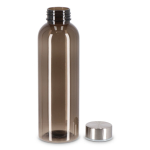 Bouteille en plastique recyclé avec bouchon argenté 500 ml couleur noir transparent deuxième vue