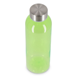 Bouteille en plastique recyclé avec bouchon argenté 500 ml couleur vert lime transparent troisième vue