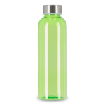 Bouteille en plastique recyclé avec bouchon argenté 500 ml couleur vert lime transparent quatrière vue