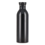 Gourde en acier inoxydable avec anse en silicone sur le bouchon 500 ml couleur noir sixième vue